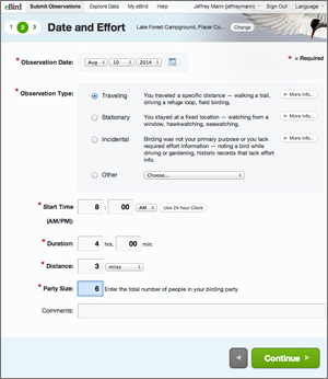 how to use ebird