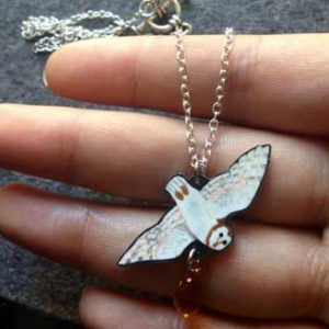 barn owl necklace