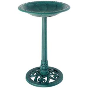 pedestal bird bath