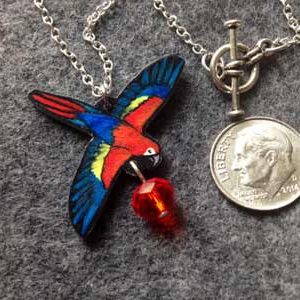 macaw parrot necklace
