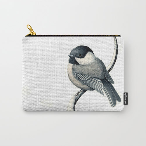 black capped chickadee clutch