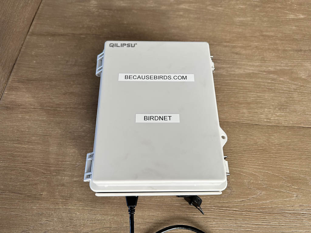 Outside of birdnet pi enclosure